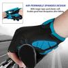 MOREOK Half Finger Bike Gloves 5MM Silicone Pads Bicycle Gloves Shock-Absorbing Non-Slip Mountain Cycling Gloves