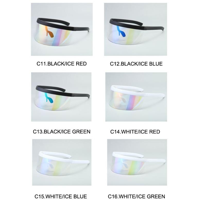 Sunscreen Anti-peeping Sunglasses Oversized Mask Shape Shield Style Men Women Windproof One Large Lens face shield