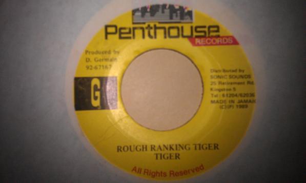 

7inch Record TIGER Rough Ranking Tiger NONE Penthouse Recor 1989 Jamaica Reggae Ska Dub Used