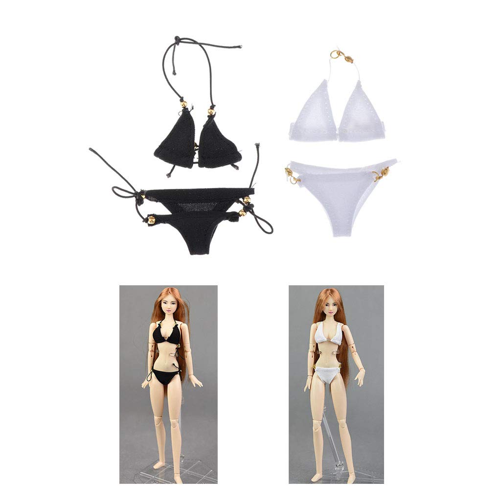 F Fityle Scale Female Doll Figure 2 Sets 1/6 Clothes, Bra, Panties, Underwear, Briefs, Bikini, 12-Inch Outfit,