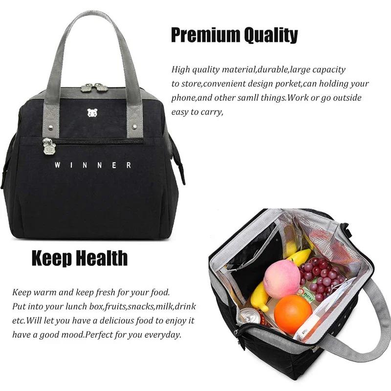 Thermo Lunch Bag Office Worker Bring Meal Pouch School Picnic Fruit Drink Snack Fresh-Keeping Package Accessories Supplies