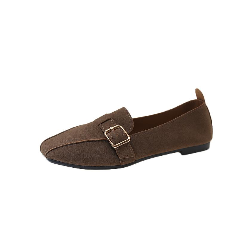 

Fashion 2025 New Women s Luxury Flats Breathable Casual and Comfortable Shoes Casual Square Toe Walking Loafers Footwear 35