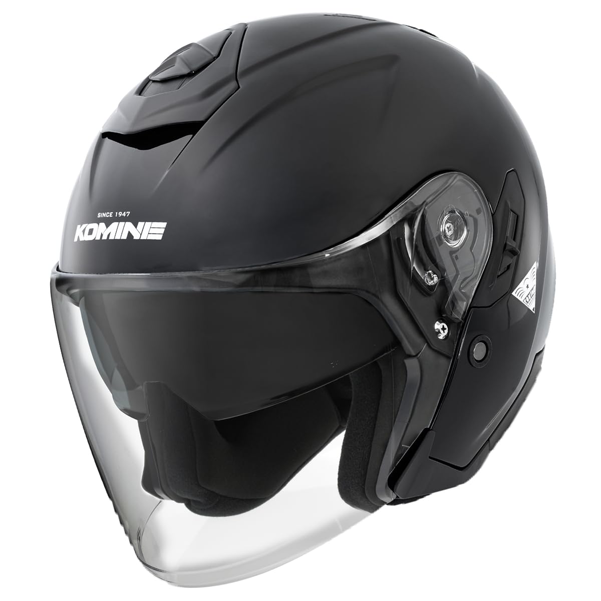 

KOMINE FL Composite FRP Jet Helmet for Gloss M HK-172 Motorcycles, Black,