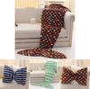 Mermaid Tail Plush Blanket With Bow Design For Cozy Home Lounge And Gift For Women