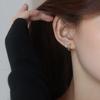 (14K) (Silver 92.5) Shado Natural Freshwater Pearl Earrings