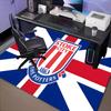 1PC Stoke Football Club Floor Mat for Living Room, Game Rooms, Office, Bedroom, Office Floor Mat Playful Design, Christmas Fan Gifts