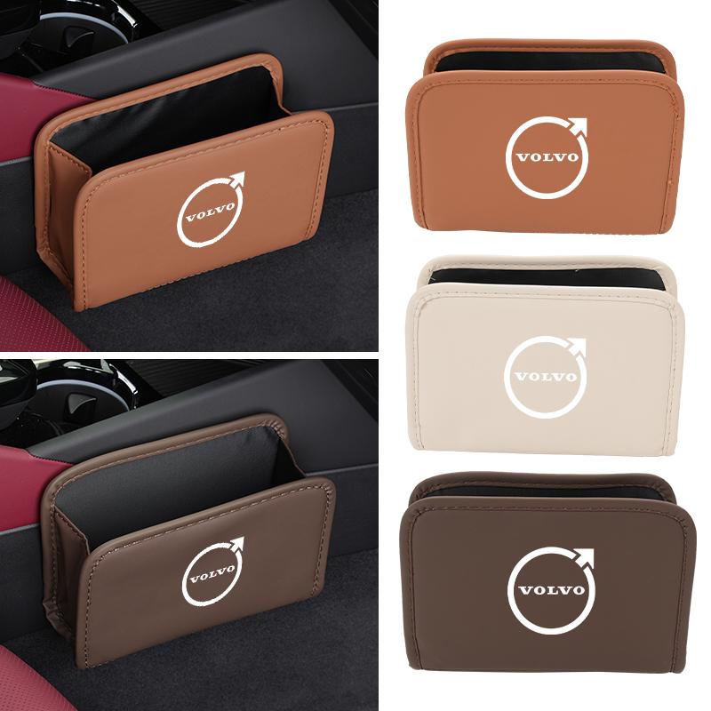 Car Leather Center Organizer For Volvo XC60 S60 V40 V60 XC40 V70 XC90 V90 V50 S90 S80 C30 S40 XV40 S70 XC70 Polestar
