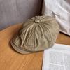 Color Solid Retro Minimalist Style Cotton Baseball Cap Sunshade Women Teens