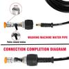 1 Set 1/4 Quick Connect With Valve To Control Water Flow Pressure Washer Hose Adapter AR Hose For Karcher Lavor Nilfisk Parkside