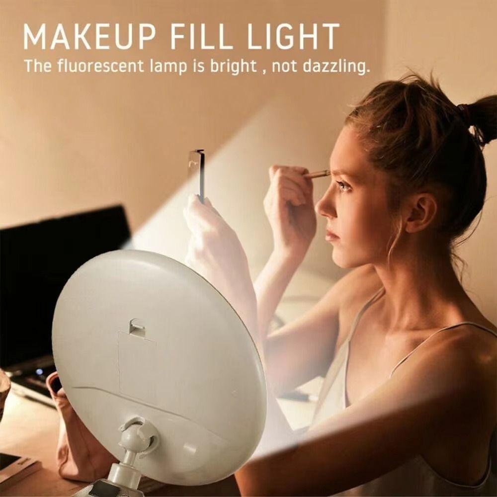 3 Color Lighting Modes LED Light Desktop Mirror Cosmetic Mirrors  Makeup Tool