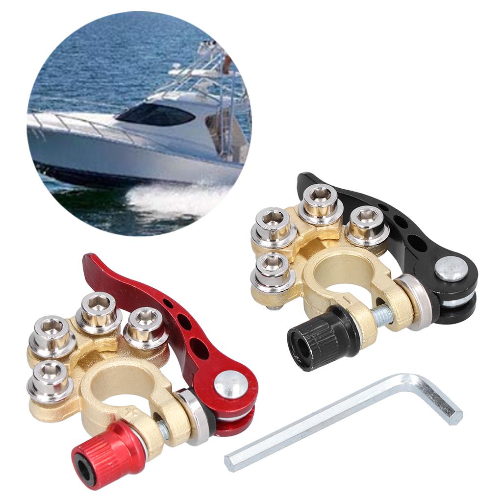 Battery Terminal 4 Way Positive Negative Car Connector Clamp for Truck Vehicle X0374