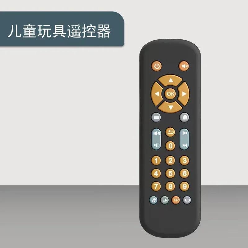 Non-Toxic Infant Simulation Tv Remote Control Toys With Music And Light Musical Baby Toy Sensory Remote Kid Baby Toys For 1 2 3 Year Old