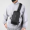 Men's Fashion Trend Simple Business Trip Commuting Bag Daily Versatile Contrasting Design Chest Bag