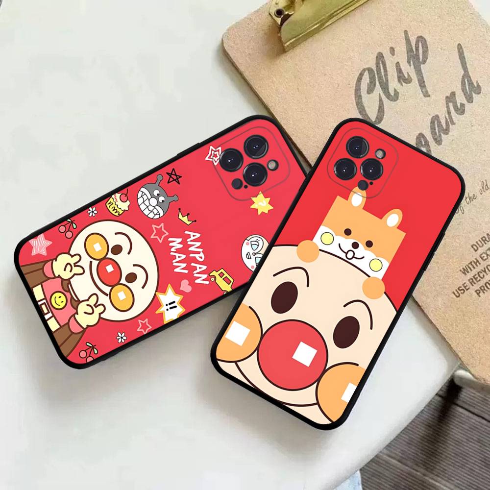 1pc Cartoon A-AnpanmanS Anime Phone Case For Iphone 17 Air 16 15 14 13 12 11 Pro Max 16 15 14 Plus TPU Soft Case