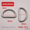 Metal D-Ring Buckle for Pet Webbing and Accessories