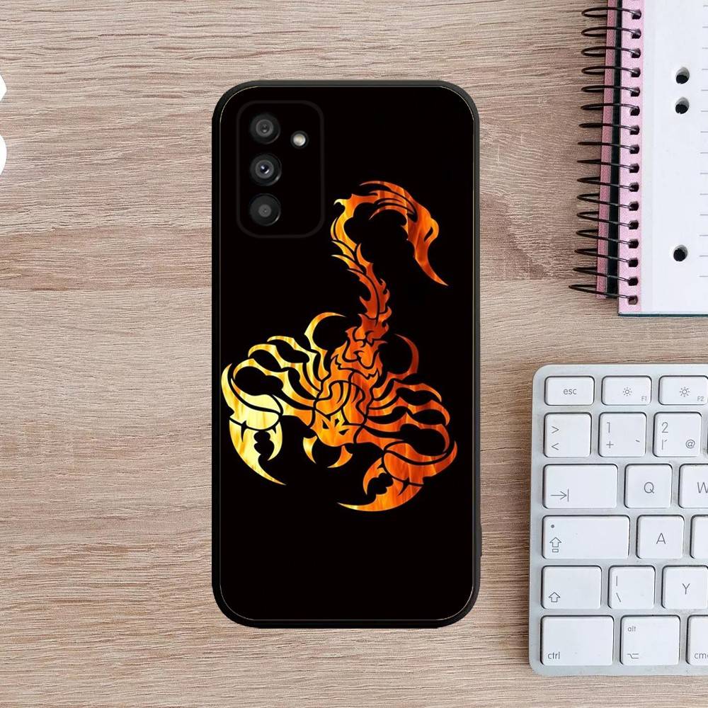 Scorpion Phone Case For Samsung Galaxy A13,A21s,A22,A31,A32,A52,A53,A71,A80,A91 Soft Black Cover