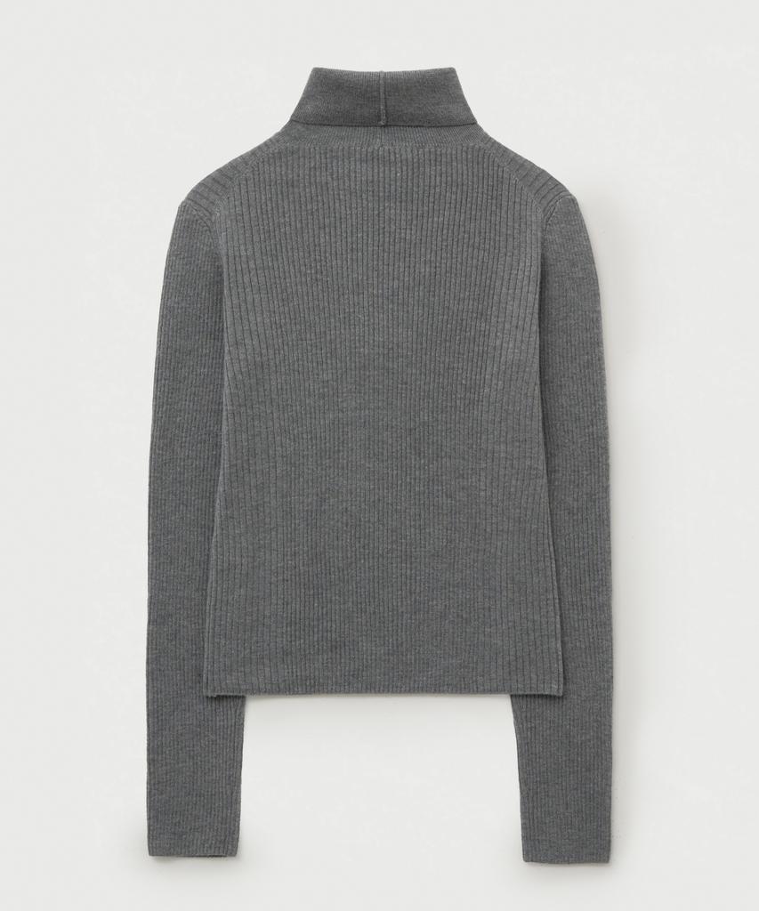 Seteo (W) 2-Way High-Neck Knit Grey