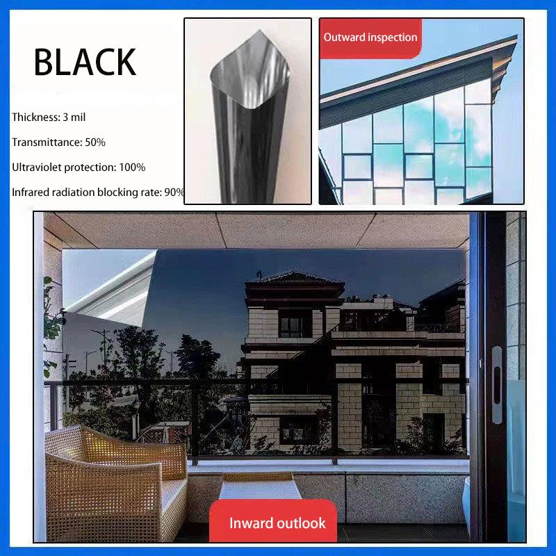 Thickened Nano Heat Insulation Window Film - Sun UV Blocking One-Way Privacy Anti-Glare for Home & Office Use