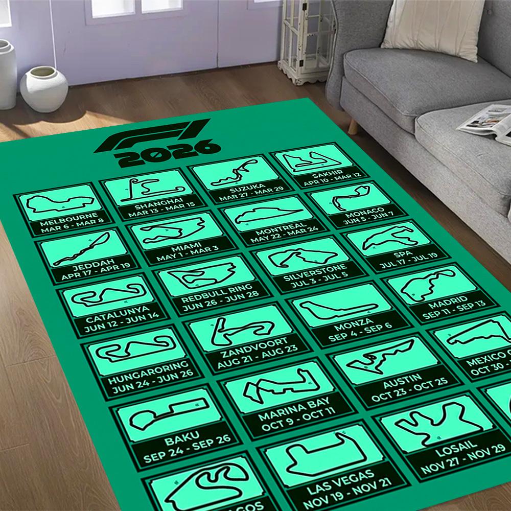 Formelkalender Fußmatte Design für Spielzimmer Dekorieren Sie Zimmer Eingangsbereich Esszimmer Anti-Rutsch-Teppich Dekorieren Sie Büros Spirituelles Geschenk