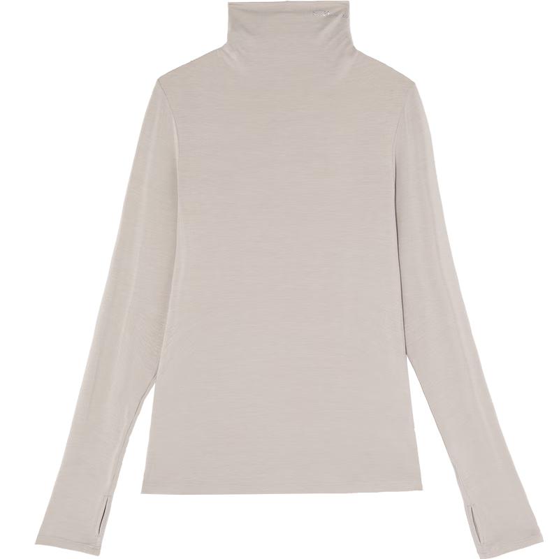 Embry Form Women s Comfortable Half-High Collar Base Layer Top ED00483 L