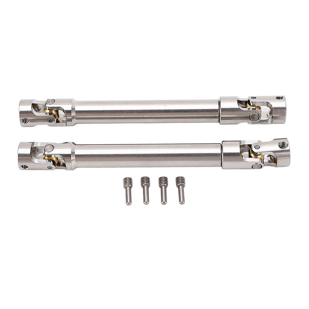 2 Pcs RC Drive Shaft Stainless Steel M4 for 1 10 RC Crawler for Traxxas for Axial SCX10 II 113mm