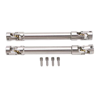 2 Pcs RC Drive Shaft Stainless Steel M4 for 110 RC Crawler for Traxxas for Axial SCX10 II 113mm