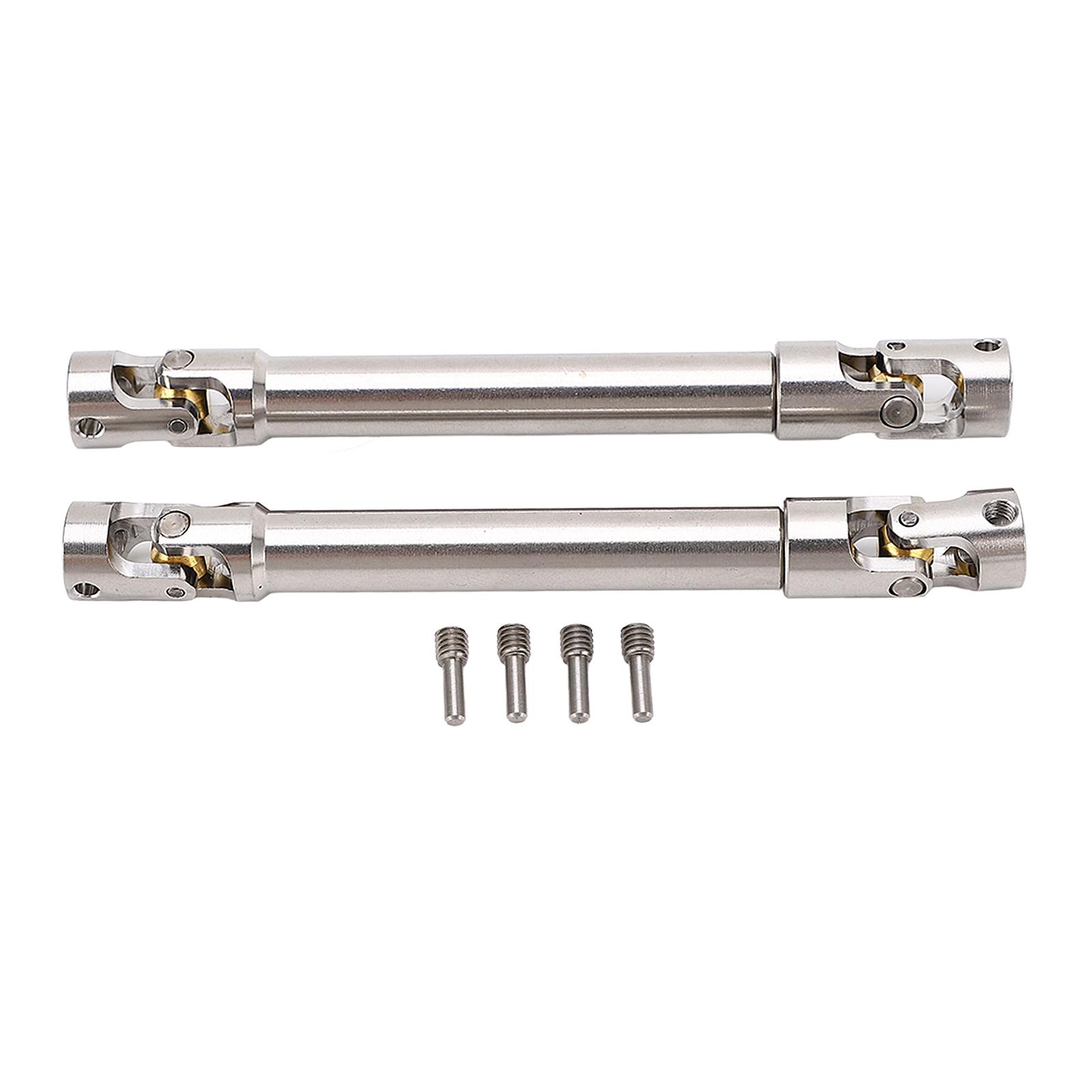 

2 Pcs RC Drive Shaft Stainless Steel M4 for 110 RC Crawler for Traxxas for Axial SCX10 II 113mm