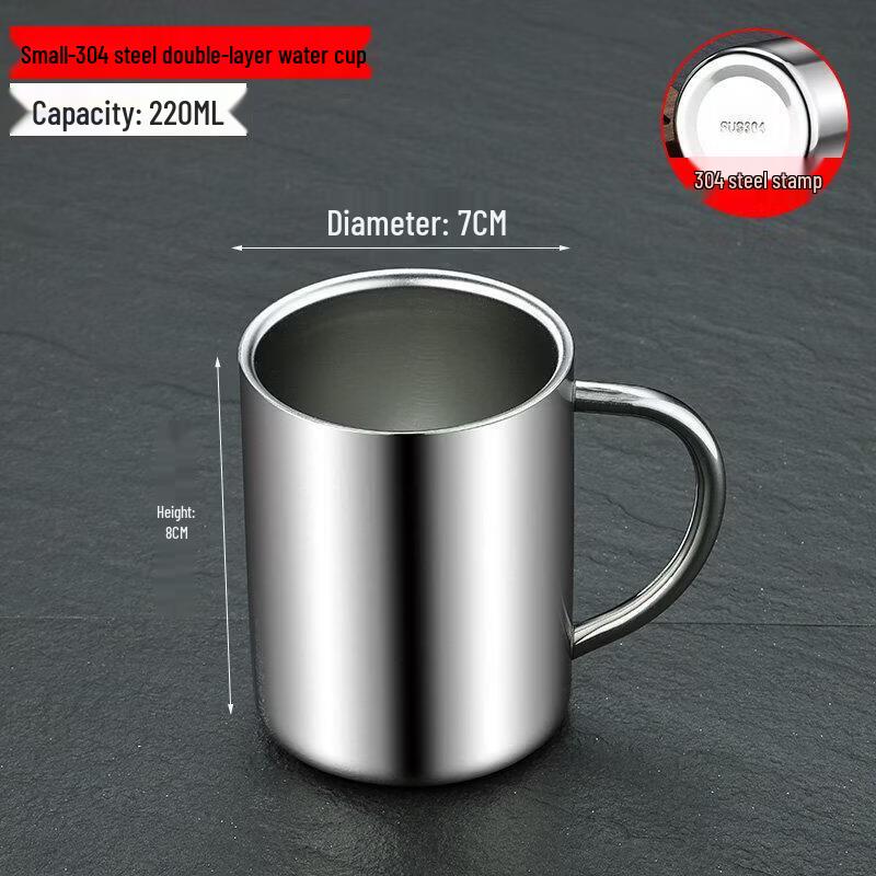 ZLIII 304 Stainless Steel Double-Layer Kids Cup