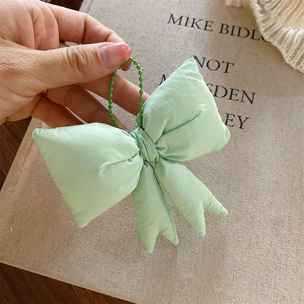 Colored Bow 3D Bow Decoration Cotton Candy Style 3D Design Sweet Bag Pendant Cute Charm Sweet Decoration Bow Bag Pendant