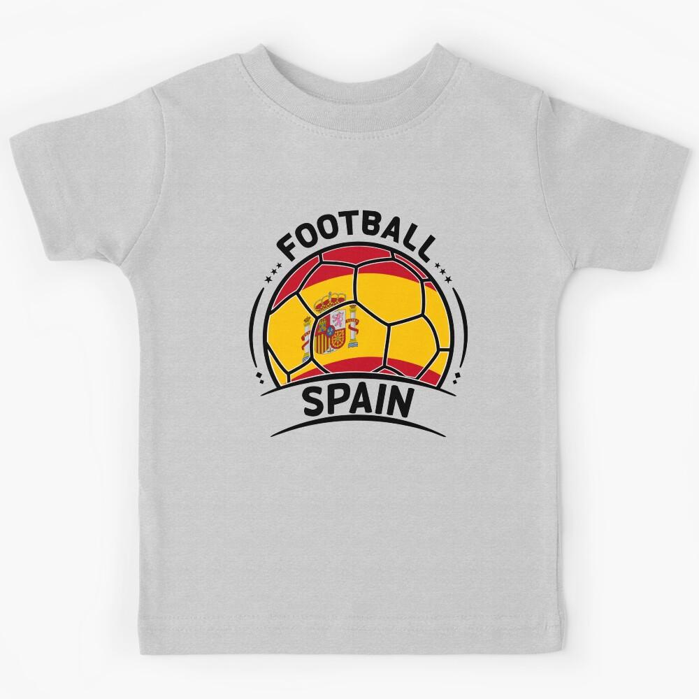 Spain Football Team SpainFlag Inside a Soccer Ball for Football Fans Kids T-Shirt
