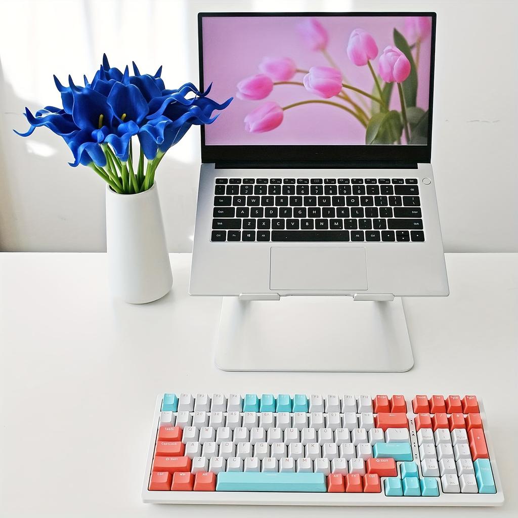 15-Pack Colorful Artificial Cara Lilies - Perfect for Mother's Day, Easter, Home & Wedding Decorations