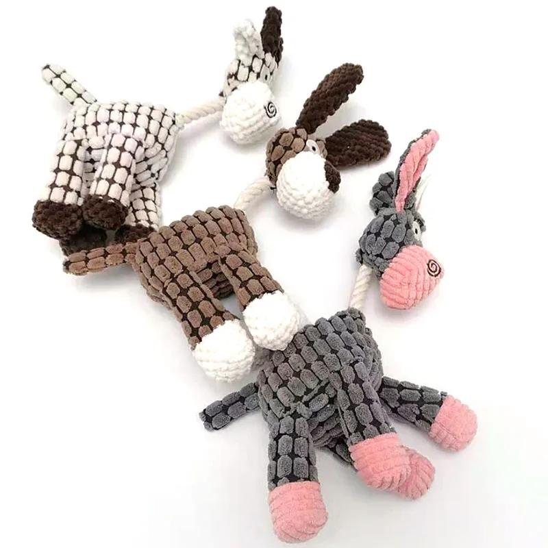 Buy 1 Get 1 FREE! Surprise Gift Durable Squeaky Plush Dog Chew Toy for Aggressive Chewers Interactive Teeth Cleaning Pet Toy