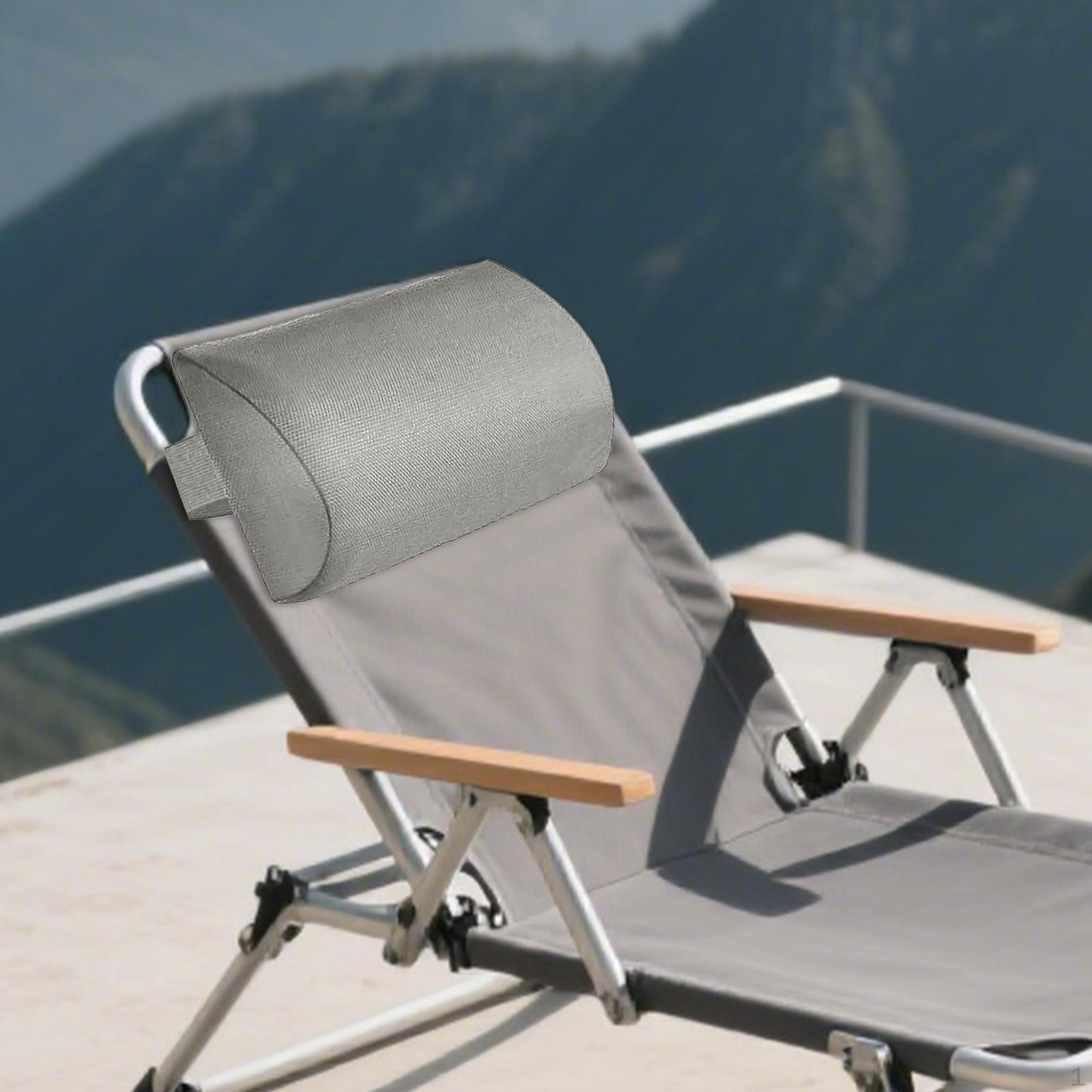 Lounge Chair Pillow recliner Head PillowPortable Removable CoverErgonomic with Strap Headrest for 990₽