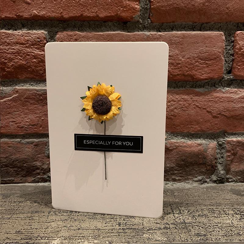 Mother'S Day Creative Simulation Flower Greeting Card Birthday Wishs Card Graduation Gratitude Card Teacher With Envelope Gift