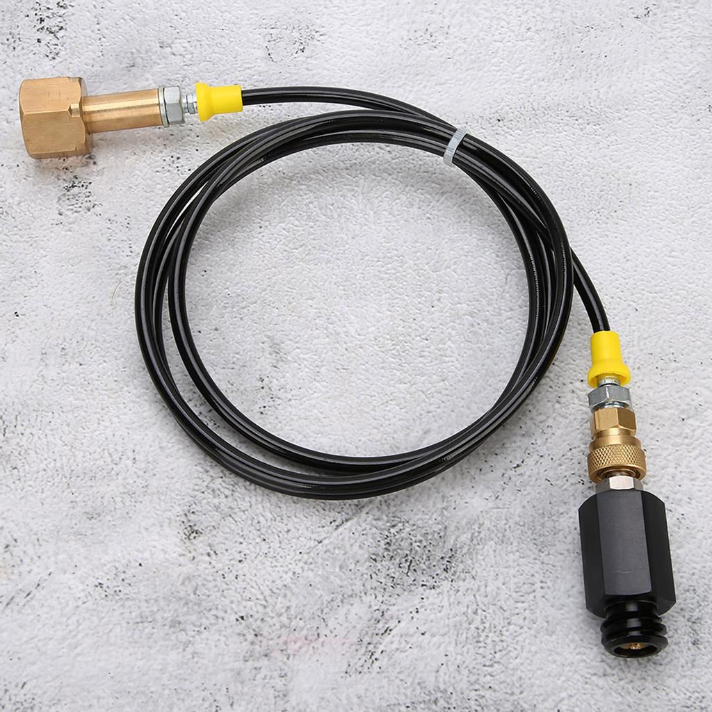 1.7m CGA320 Thread CO2 Soda External Hose Adapter Kit for Kitchen Soda Water Cylinder Bucket