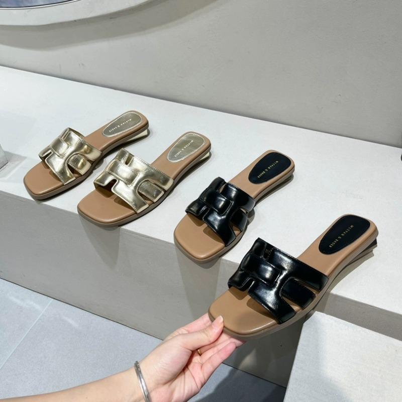 Fashion 2025 New Summer Designer Traf Woman Flat New Slippers Woven with Comfortable Women's Shoes Casual Bottom Slippers Women's Shoes