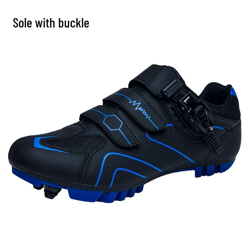 Unisex Reflective Self-Locking Cycling Shoes with Non-Slip Hard Sole for Road and Mountain Biking
