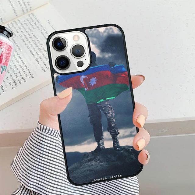 Azerbaijan Flag Phone Case For iPhone 17 Air 15 16 11 12 13 14 Pro Max Cover For iPhone 17 Air Max Plus Coque Fundas