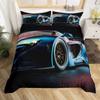 Racing Car Printed Duvet Cover With Pillowcase Bedding Set Single Double Twin Full Queen King Size 2/3pcs Polyester Quilt Cover