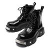New men's Martin boots British thick heel platform locomotive boots round head lace-up tooling lace-up short boots tide 3986-R