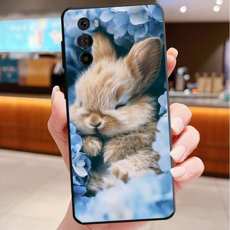 Rabbit Animal Phone Case For Motorola Edge 60 50 40 Pro 60 50 40 30 Ultra Neo Fusion Moto G Play G Stylus G Carcasas