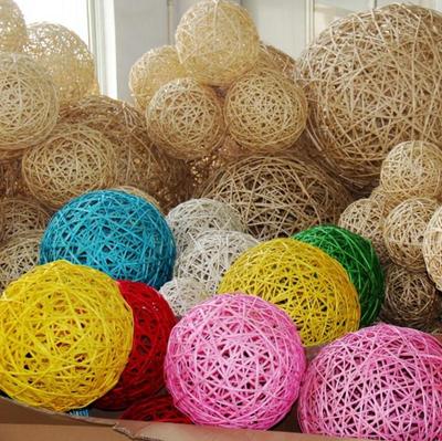 Ornamenti Appesi a Sfera di Rattan per Decorazioni