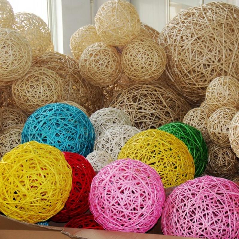 

Подвесное украшение в виде ротангового шара для декораций 8cm Color Remark