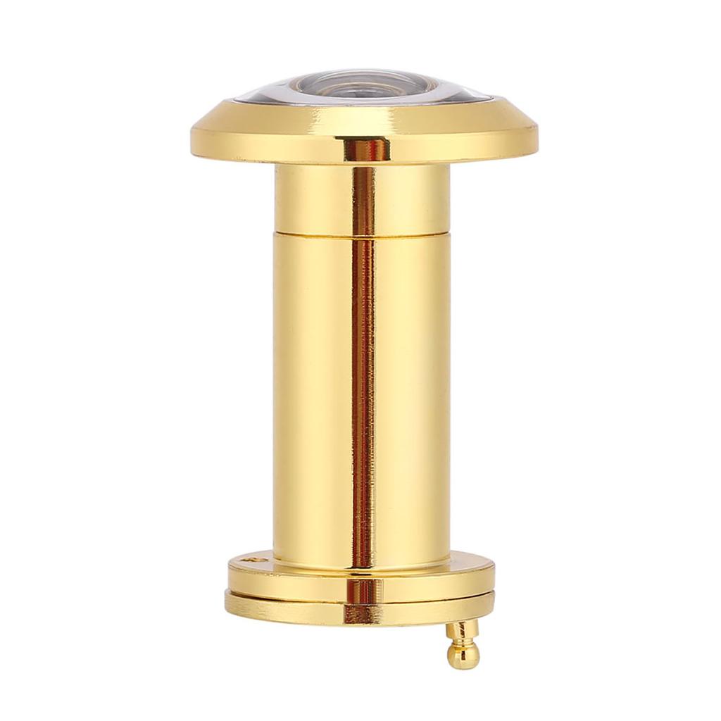200 Degree Wide Viewing Angle Door Viewer with Heavy Duty Privacy Cover Gold