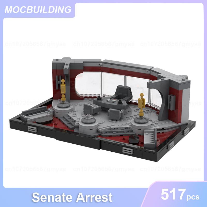 Senate Arrest or Duel Architecture Model MOC Building Blocks DIY Assemble Bricks Display Educational Collection Toys Gifts ST7589-517PCS