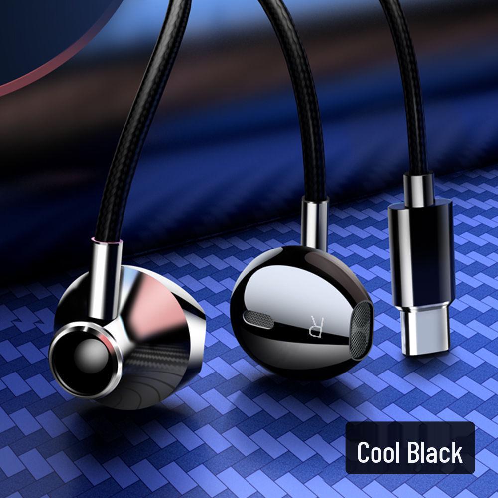 Type-C Wired In-Ear Headphones for Gaming, Compatible with Huawei, OPPO, Xiaomi, and Vivo.