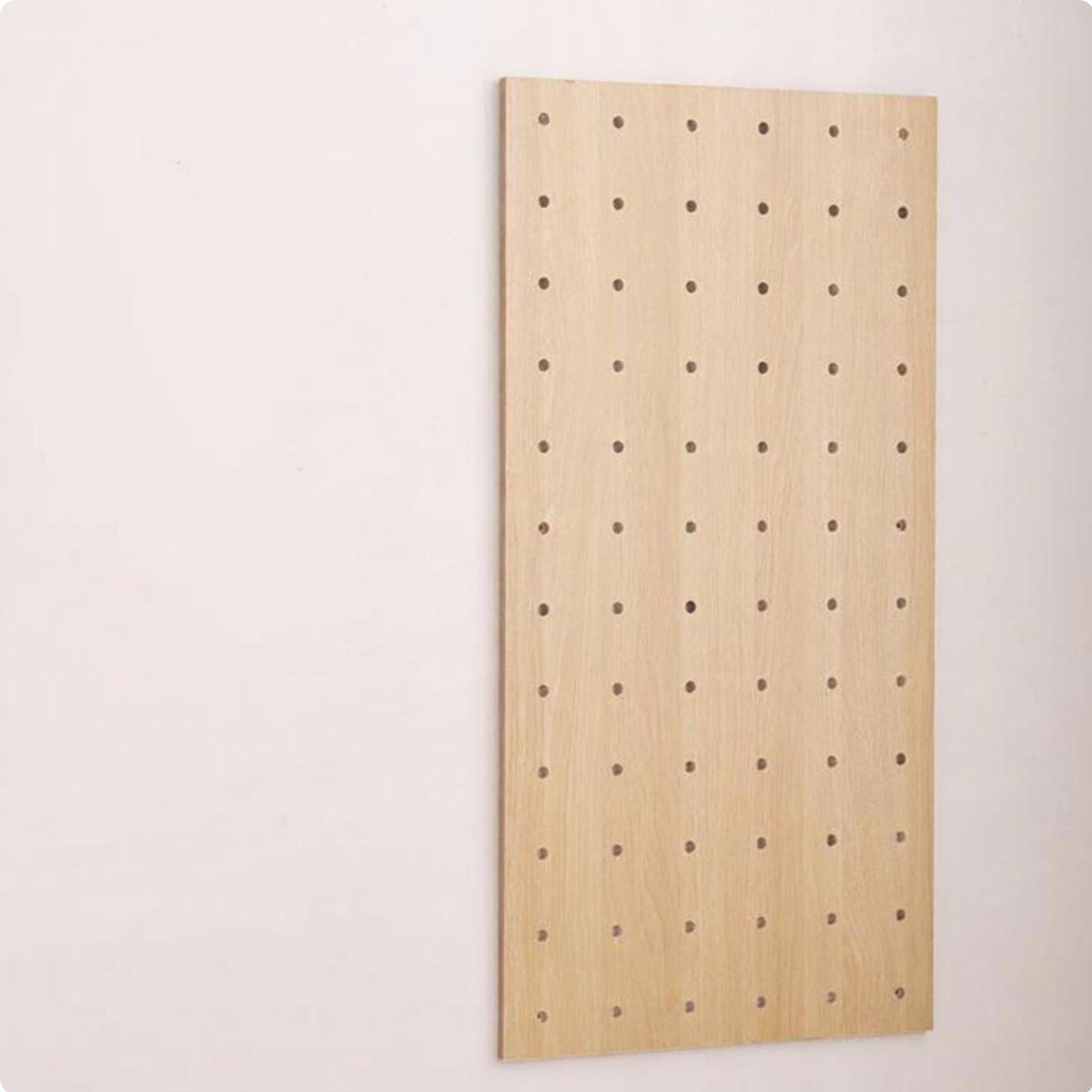 Wooden Pegboard Organizer Solid Wood Wall