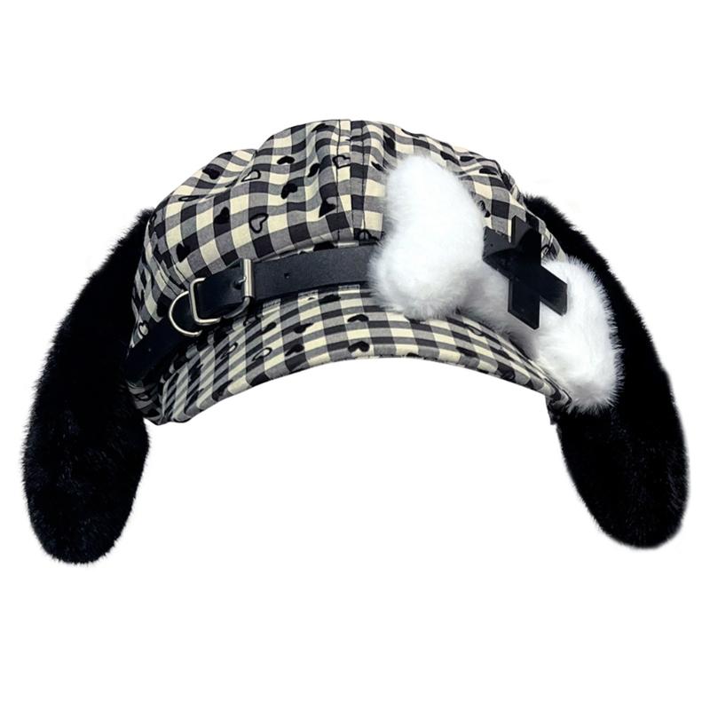 Retros Styles Baseball Hat Unique Dog Bone Shape Hat Personality Styles Hat for Fashion Individuals 1