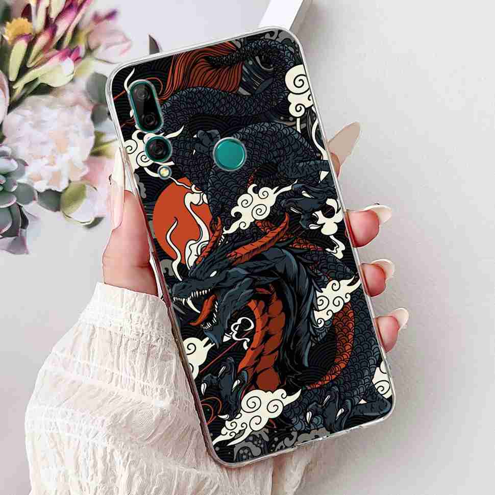 For Huawei Y9 Prime 2019 6.59" Case Soft Silicone Fashion Flowers TPU Cover For Huawei y9 Prime 2019 STK-L21 Bumper Shell Coque