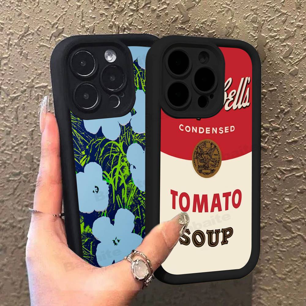 Andy Warhol Art Phone Case For IPhone 17 16 15 14 13 12 11 Pro Max Mini Plus Soft TPU Back Cover